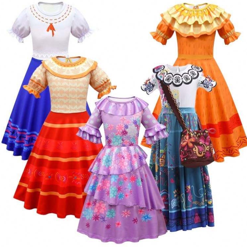 2022 Encanto Magic Full House Cosplay Trang phục màu tím trang phục enabella cho phụnữ DGHC-138