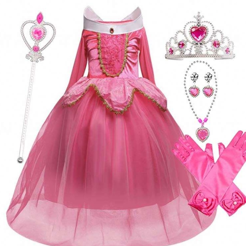 Trang phục Halloween Trẻ em Người đẹp Người đẹp Công chúa Party Girls Trang phục Trang phục 2-10năm Aurora Princess Dress HCSP-002