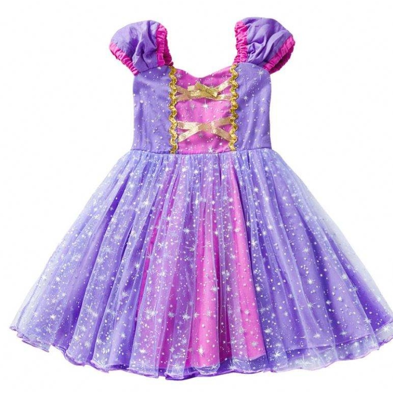 Váy công chúa Rapunzel chất lượng cao cho bộ phim tiệc tùng Tanglednhân vật Cosplay Girls Birthday Party Dress trong 1-4năm