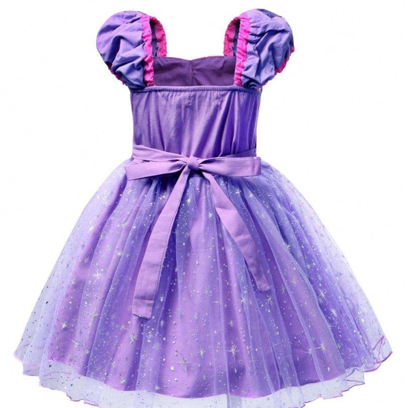 Váy công chúa Rapunzel chất lượng cao cho bộ phim tiệc tùng Tanglednhân vật Cosplay Girls Birthday Party Dress trong 1-4năm