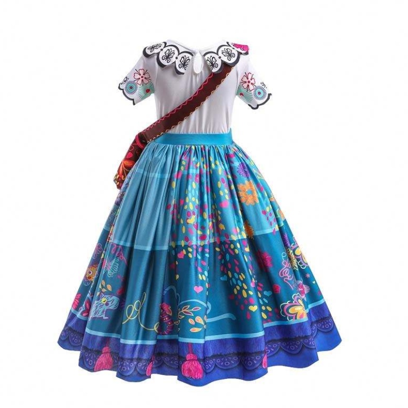 Nhà máy cung cấp trực tiếp mới Trang phục Cosplay Party Party Trang phục Isabella Purple Encanto Dress cho trẻ em HCIS-001