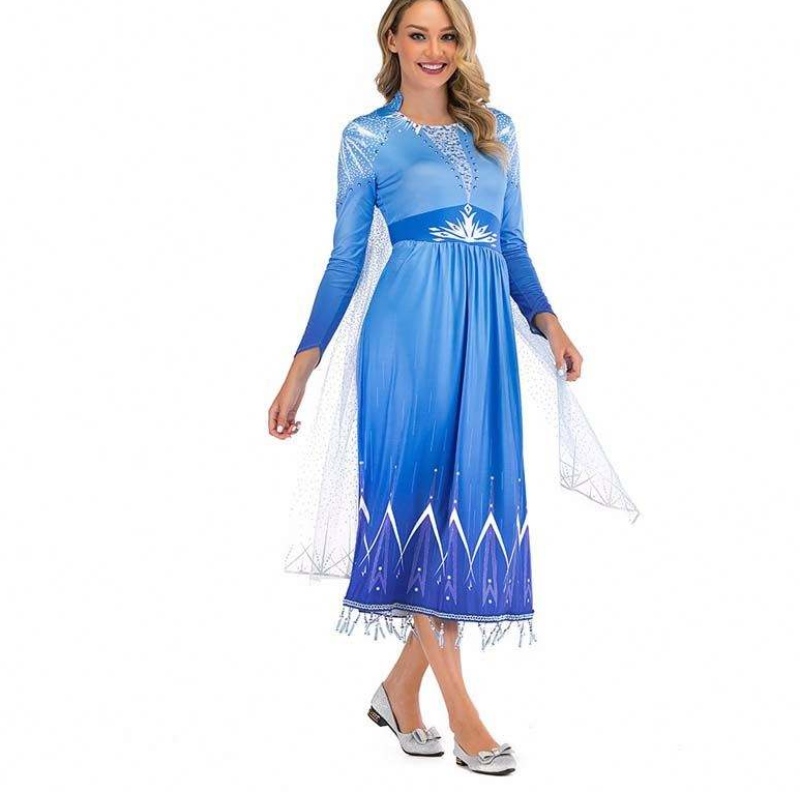 Ý tưởng sản phẩm mới 2022 Elsa Act 2 Cosplay Halloween Elsa Trang phục dành chongười lớn dành cho phụnữ SZAC-005