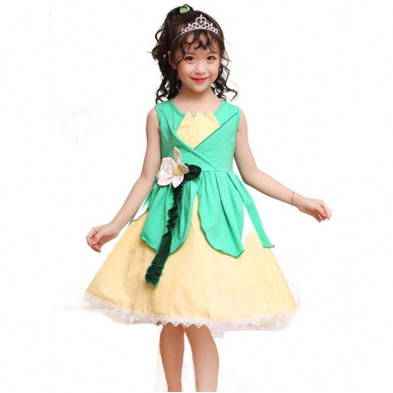 Trang phục cho trẻ em Công chúa trang phục Tiana và trang phục ếch dành cho các cô gái HCTB-007