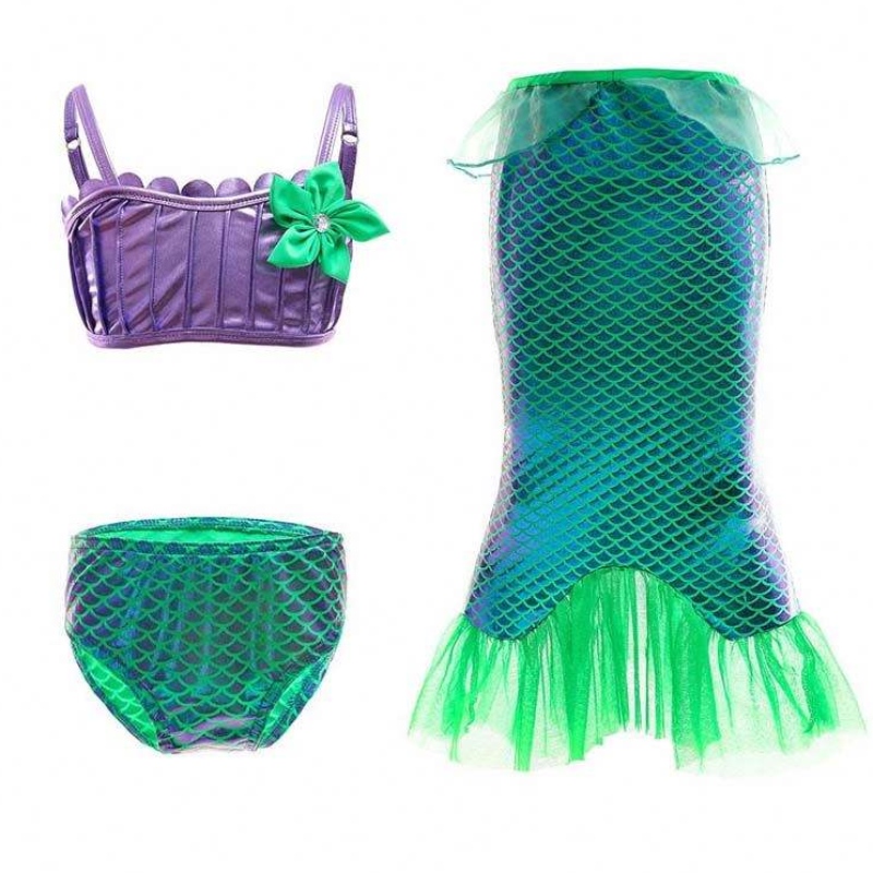 2022 Giá bán buôn Princess Dress Up Little Girls Nàng tiên cá Long Tail Dress Girls HCMM-007