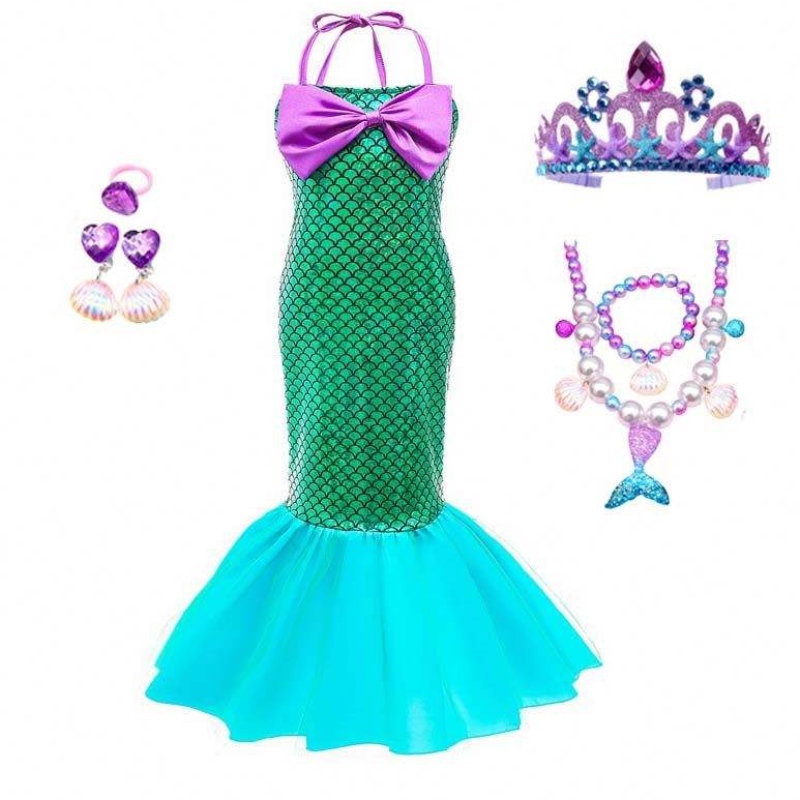 Trang phục cosplay bé gái trẻ em Ariel Công chúanhỏ Nàng tiên cá cho trẻ em bé gái HCMM-009
