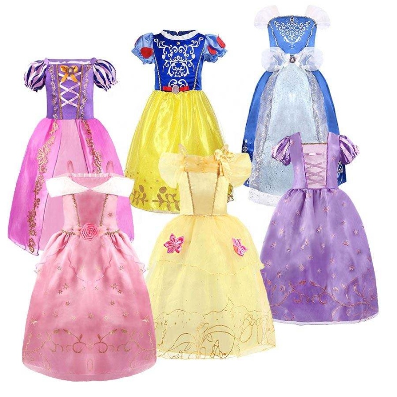 Trang phục cosplay Halloween trẻ em Belle Aurora Sofia Summer Fancy Birthday Dress