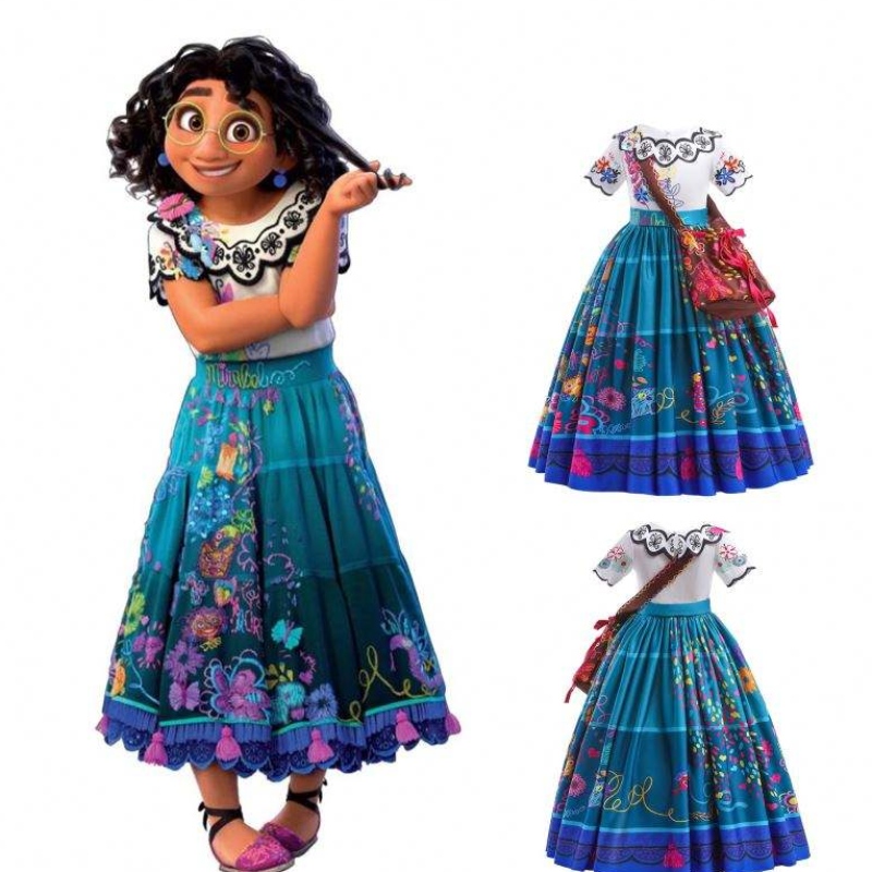 Baige Encanto Mirabel Cosplay Trang phục TV&movie Kids Fancy Carnival Easter Princess Dress MFMW002