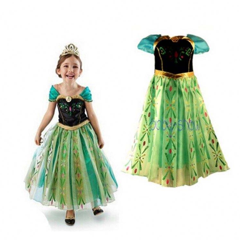 Fancy Baby Frocks Elsa Trang phục Trang phục Giáng sinh Halloween Party cho trẻ em