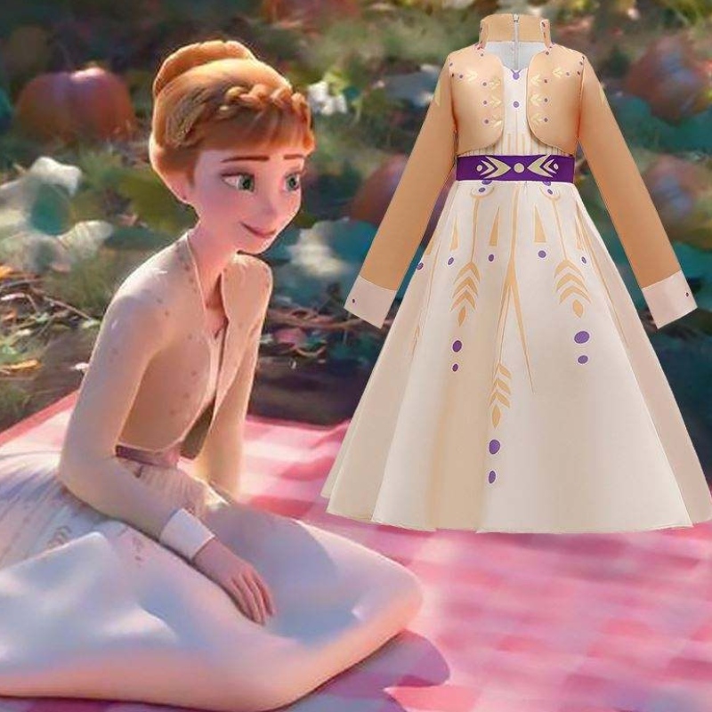 Baige New Elsa Anna Girls Princess Dress Halloween Cosplay Elsa Dress Cosplay Cosplent Trang phục Girls