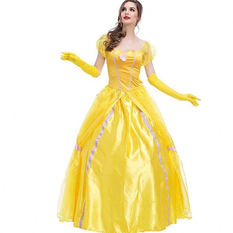 Cosplay Belle Princess Dress Lady Dresses For Beauty and the Beast Women Party Trang phục
