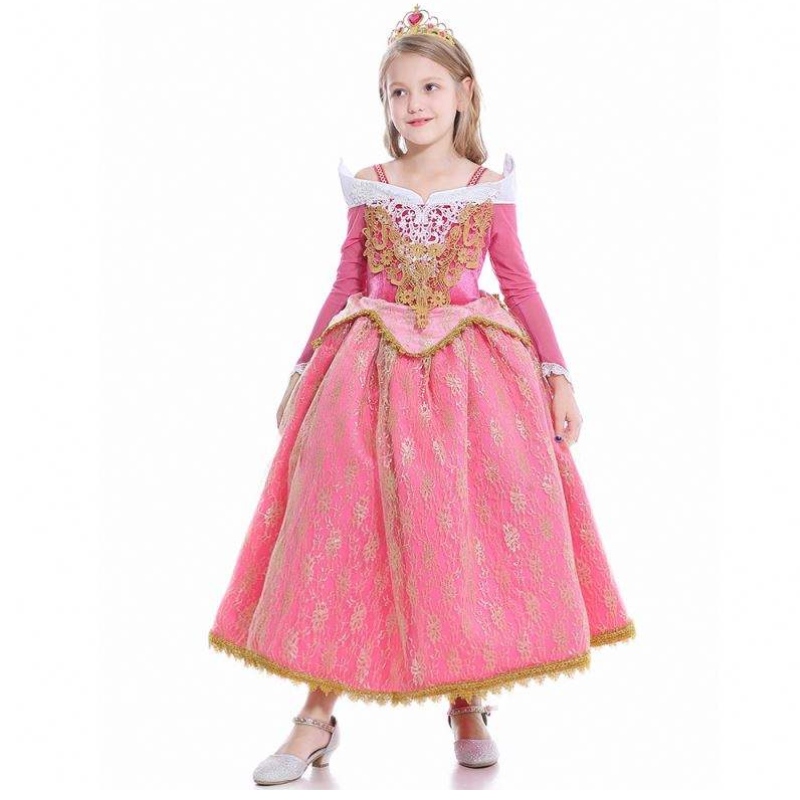 Baige 2021 cô gái mới cosplay elsa váy trẻ em frocks quần áo polyester mẫu Anna princess party váy