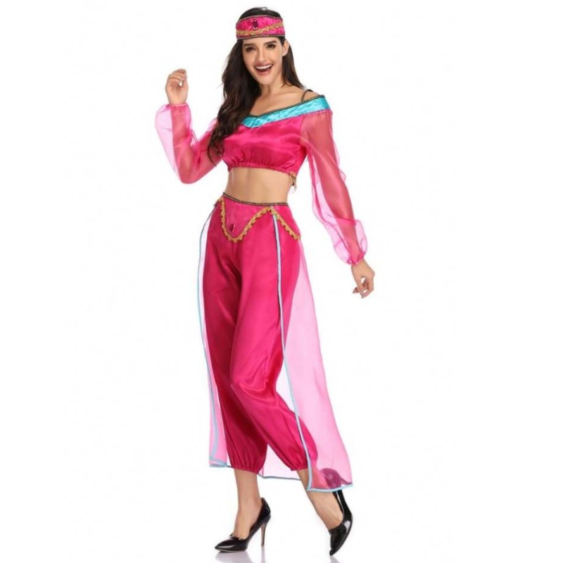 Bán buôn phụnữ gợi cảm tay áo dài Ả Rập Ấn Độ Công chúa Jasmine Trang phục Halloween Fairy Nữ thần Hy Lạp Lady Cosplay Cosplent Trang phục