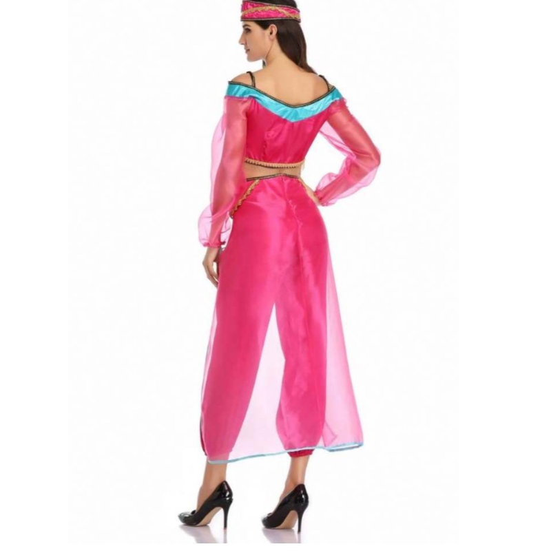 Bán buôn phụnữ gợi cảm tay áo dài Ả Rập Ấn Độ Công chúa Jasmine Trang phục Halloween Fairy Nữ thần Hy Lạp Lady Cosplay Cosplent Trang phục