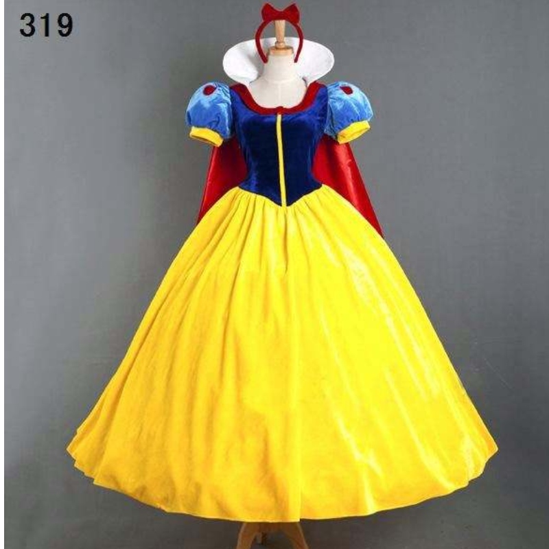 Phụnữ bán buôn dành chongười lớn hoạt hình Halloween Công chúa Snow White Trang phục bán công chúa tuyết trắng với sựnhộnnhịp