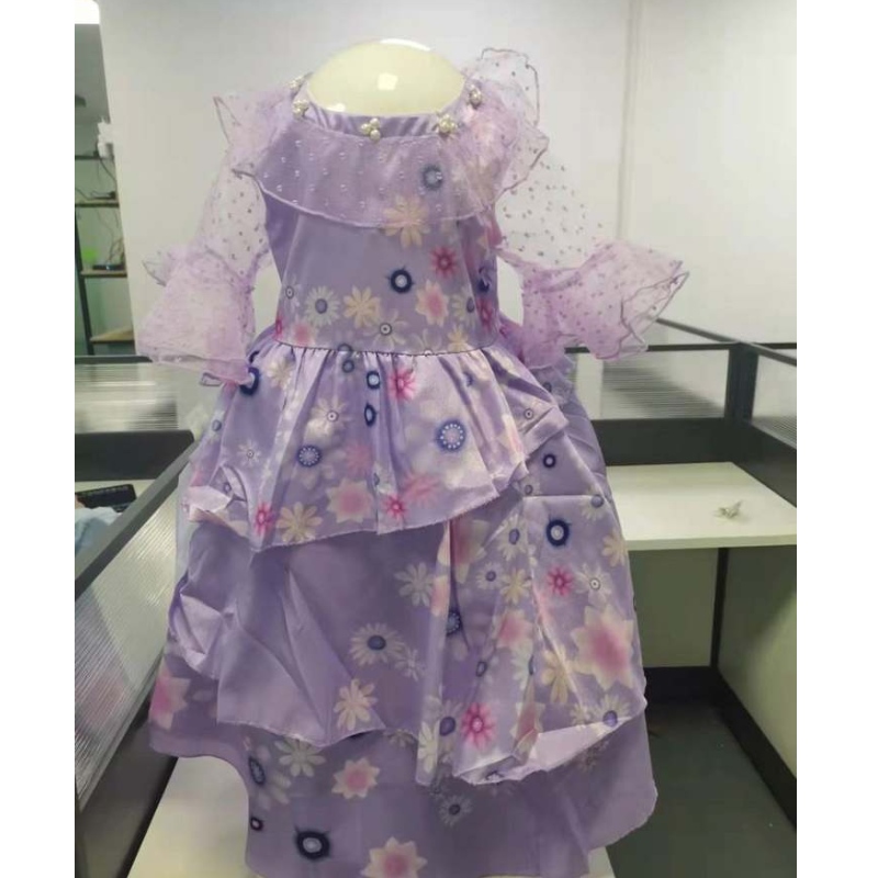 2022 Em bé gái váy Mirabel Girl Princess Dress Elegant Evening Party Part