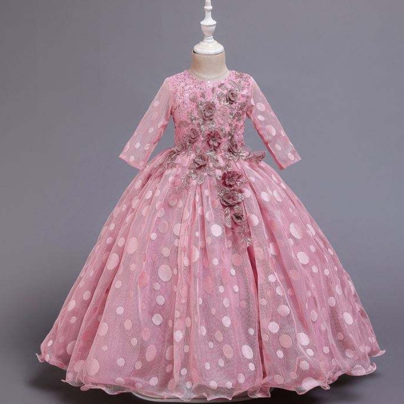 Baige MỚI thời trang trẻ em quần áo trẻ em váy sinhnhật váy sequins trang phục ren cho bé gái x209