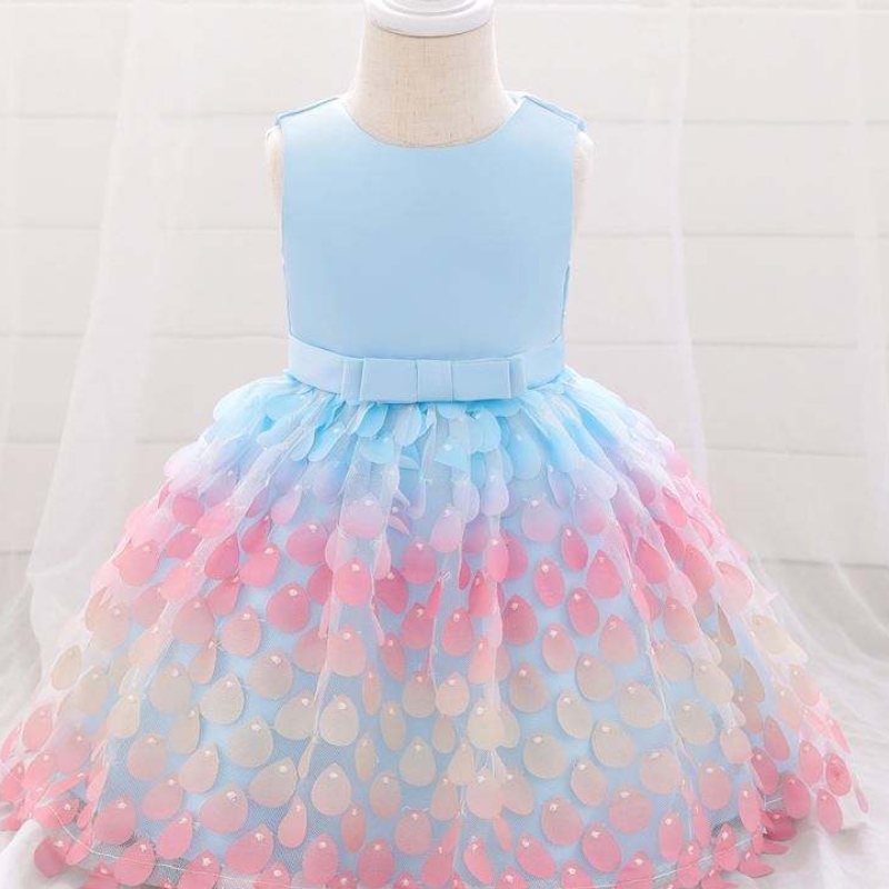 Baige Amazon Bán hàng đầu Mermaid Sequin Dress Baby Princess Girls Party Váy sinhnhật một mảnh Váy tiệc cô gái