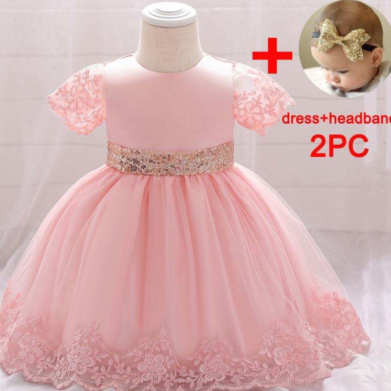 Baige Wholesale Children Dress Váy cô gái dễ thương Trang phục Dòng vàng trẻ em Váy L1926XZ