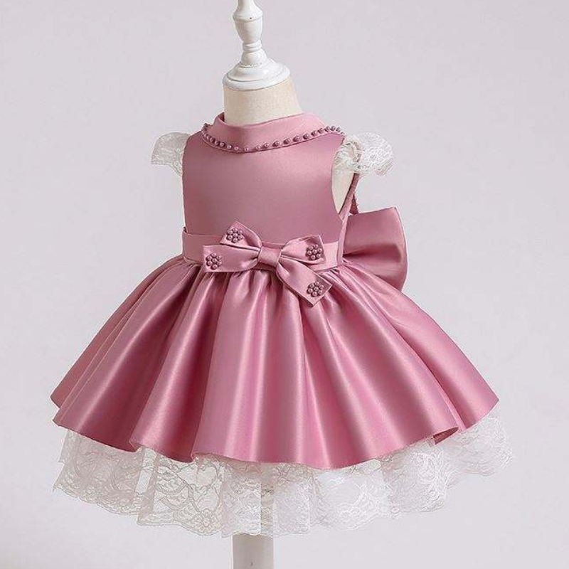 BAIGE Thiết kế mớinhất Bé gái ăn mặc quần áo hoa cô gái sequined Princess Dress Christmas Baby Girl Dress XZ003