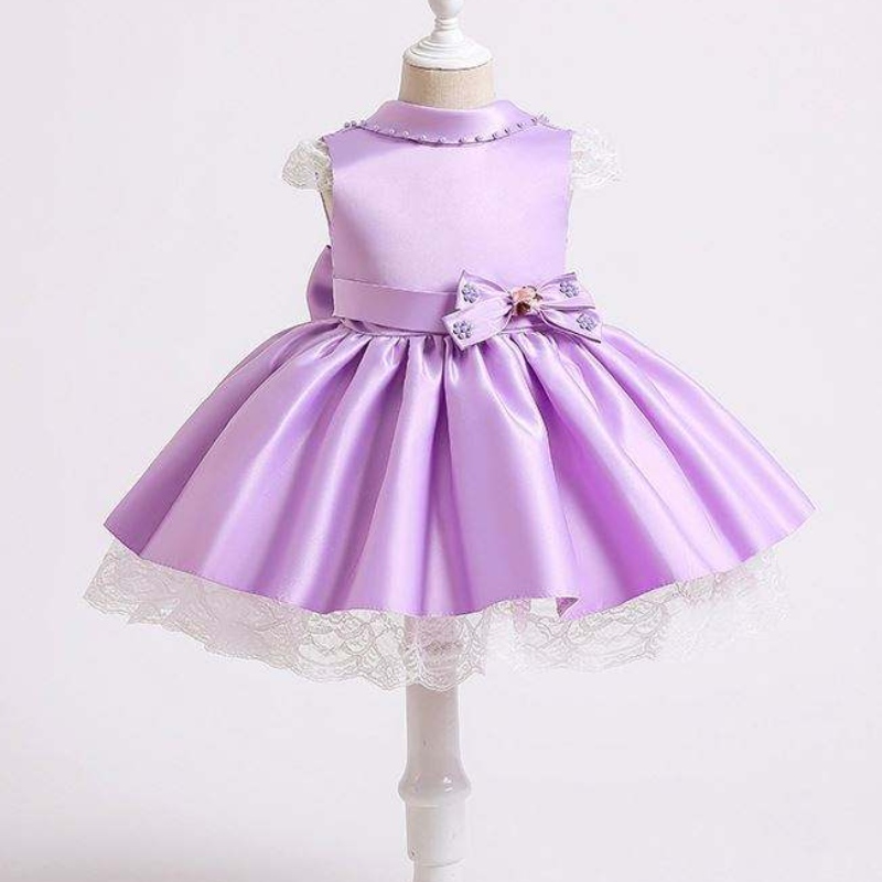 Baige Bánh trẻ sơ sinh ăn mặc quần áo trẻ em Váy trẻ em đầu tiên rửa tội sequin tutu quần áo XZ003