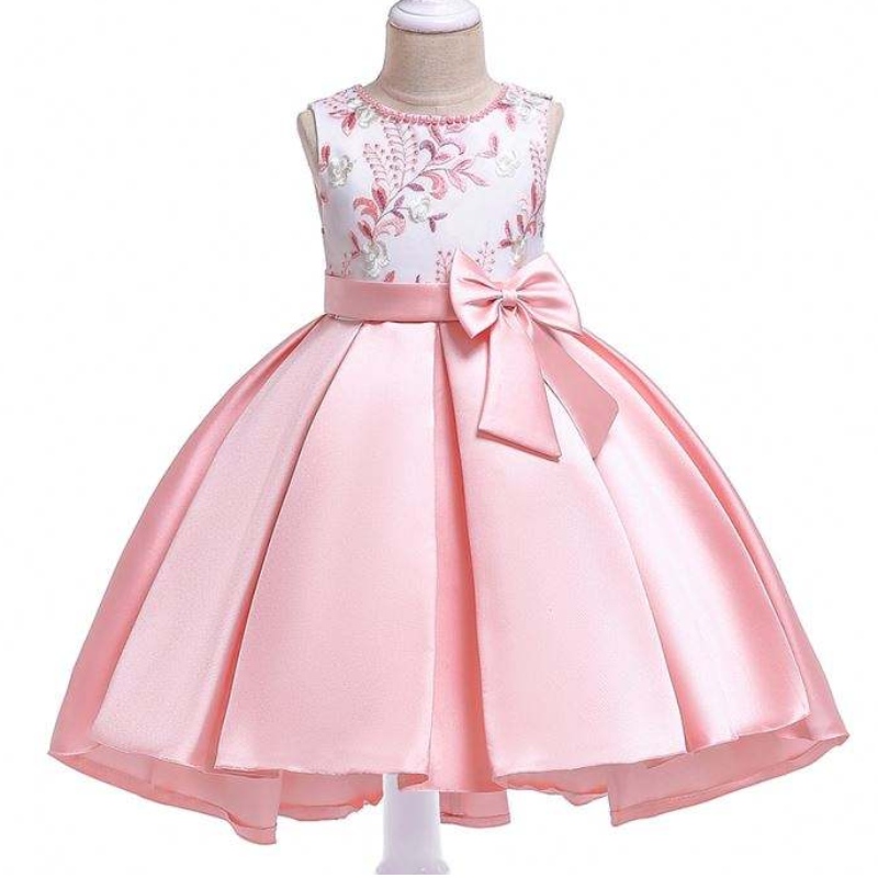 Trang phục trẻ em bán buôn Thanh lịch chất lượng cao ren Kids Party G Mặc váy dạ hội hoa T5087