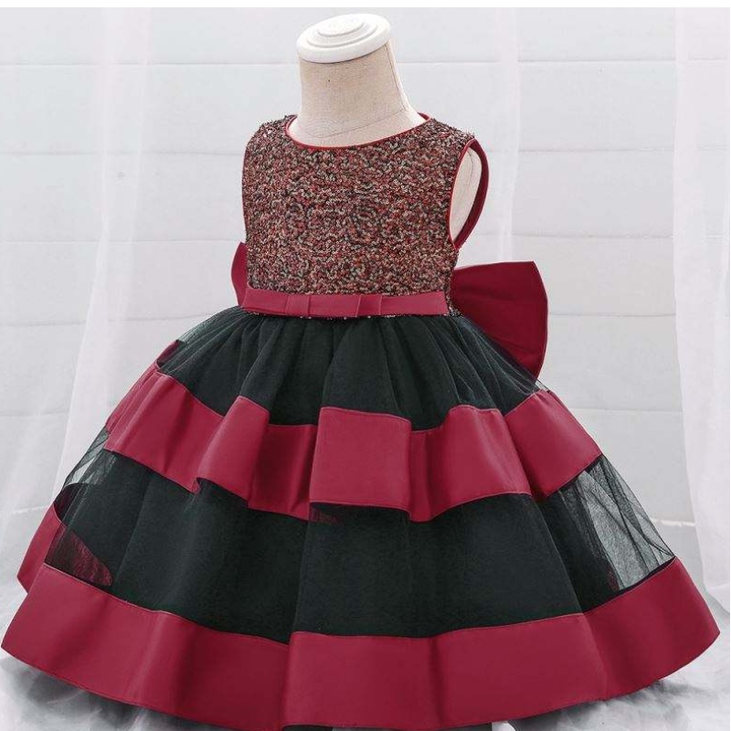 Baige Wholesale Girl Quần áo FLUFFY PROM Maxi Fashion Layered Cake Dress