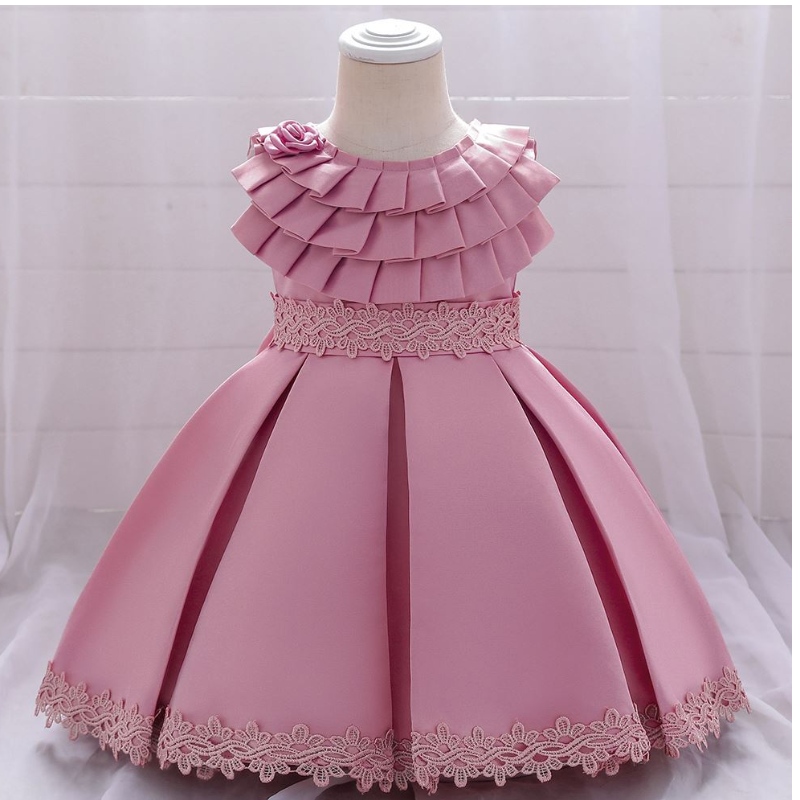 Baige Hot Sale mùa đông Hoa Girls Girls Princess Children Quần áo Sequin Wedding áo choàng Elsa Anna Dress for Girls L1976XZ
