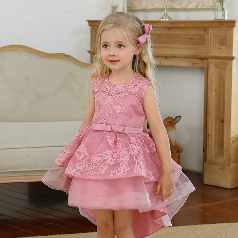 Trẻ em theo dõi váy tiệc cưới trang phục thanh lịchnữ công chúa buổi tối buổi dạ hội tulle áo choàng trẻ em trang phục trang phục chính thức
