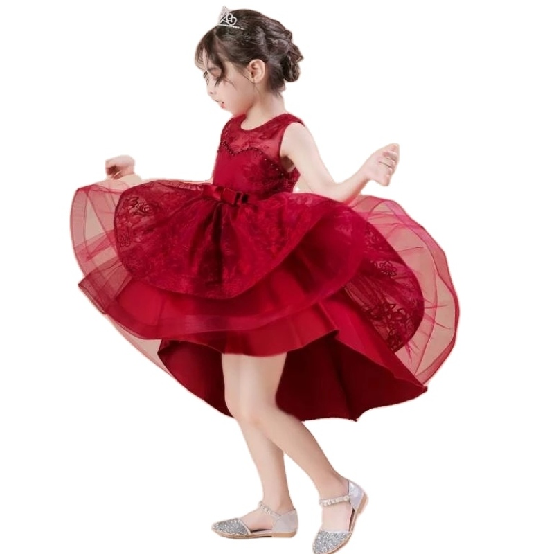 Trẻ em theo dõi váy tiệc cưới trang phục thanh lịchnữ công chúa buổi tối buổi dạ hội tulle áo choàng trẻ em trang phục trang phục chính thức