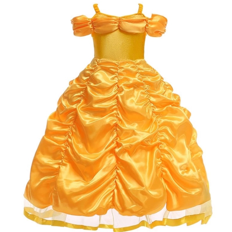 Belle Trang phục Girls Beauty and the Beast Princess Dress Up Trẻ em Áo choàng Balled Balled cho Halloween cho Halloween