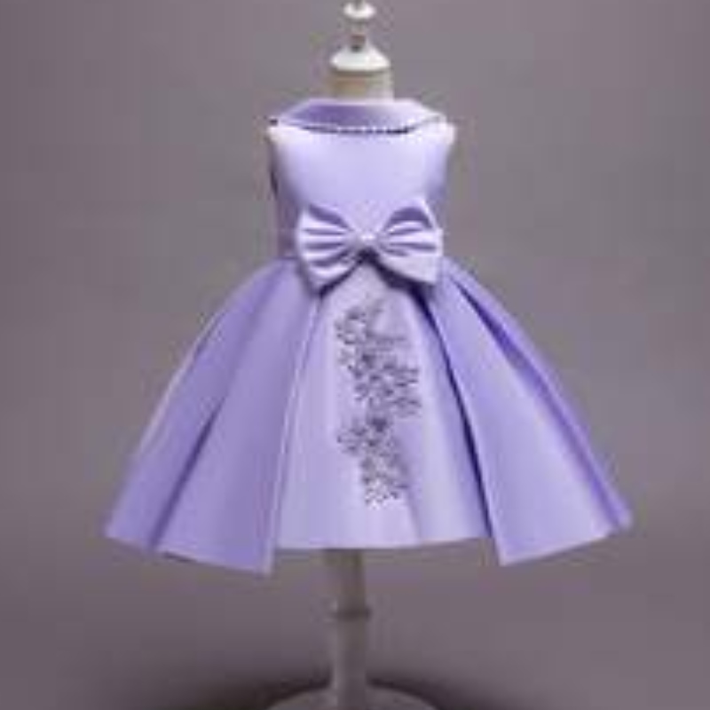 Baige hoa cô gái buổi tối váy dạ hội cô gái catwalk sinhnhật trang phục công chúa phương Tây Phong cách cô bé áo choàng piano 68040