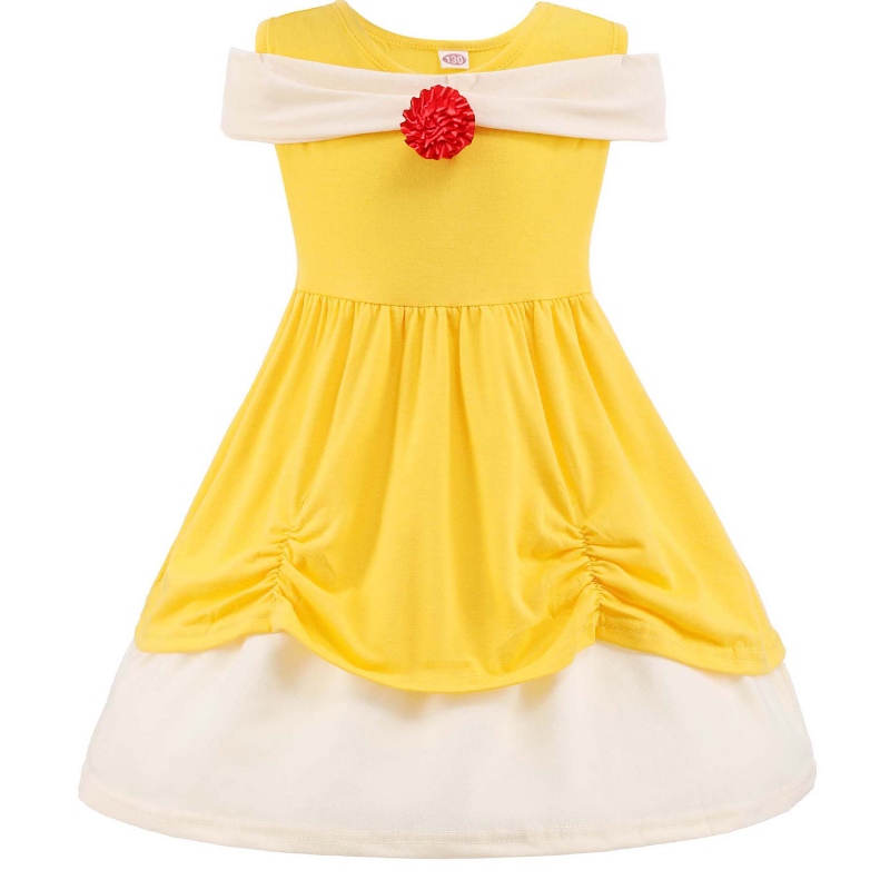 Summer Baby Girlsnàng tiên cá váy công chúa Snow Trẻ mới biết đi Birthday Belle Party Dress quần áo