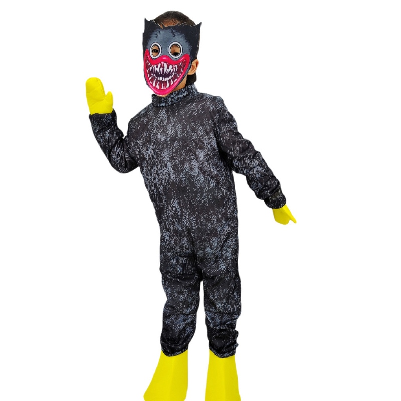 Mới mới đến Hot Poppy Playtime Trang phục Halloween Blue Poppy Cartoon ôm Gy Wuggys Cosplay Monster Jumpsuit cho trẻ em