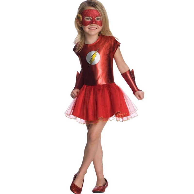 Trẻ em siêu anh hùng Flashman Halloween Trang phục Girl Công chúa Diana Quà tặng mặc quần áo cos