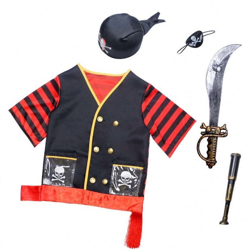 Trang phục Halloween Kids Deluxe Set Boys Trẻ em \\\\ Trang phục cướp biển với phụ kiện HCBC-016