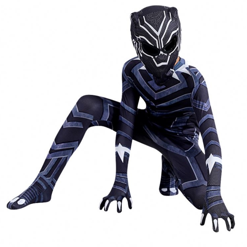 Trang phục trẻ em Cosplay Quần áo Black Panther Bodysuit Superhero Trang phục Tiệc tùng