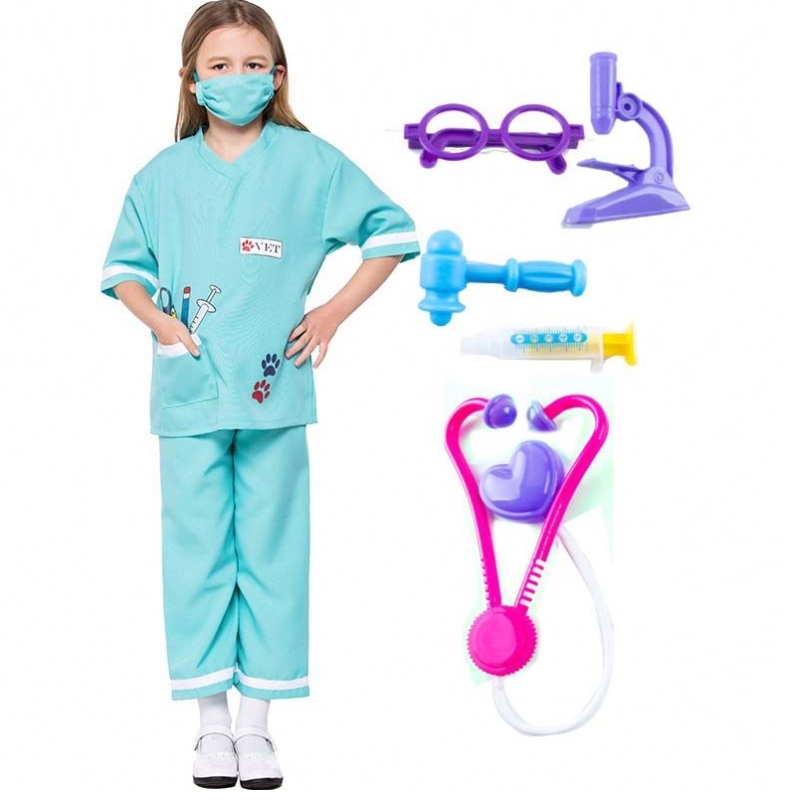 Tiến sĩ Đồng phục Bác sĩ Bác sĩ Bác sĩ Bác sĩ Bác sĩ Bác sĩ Bác sĩ Bác sĩ Bác sĩ Vành mặc Trang phục Halloween với Bộ Y tế HCBC-013
