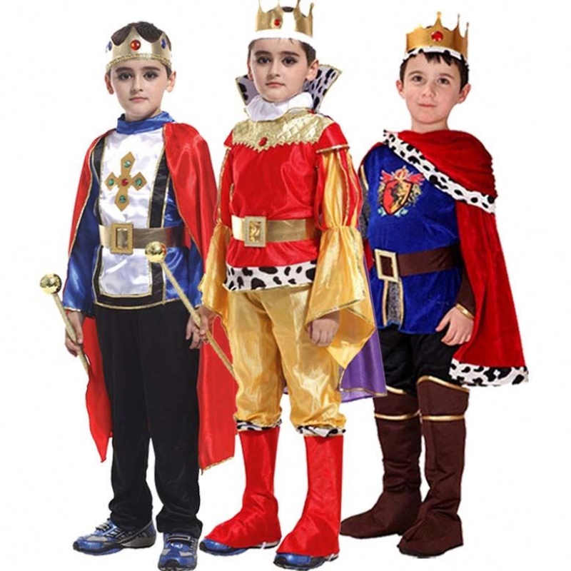 Bữa tiệc Halloween Fancy Dress Up Knight Carnival Warrior Prince King Trang phục cho các chàng trai HCBC-021