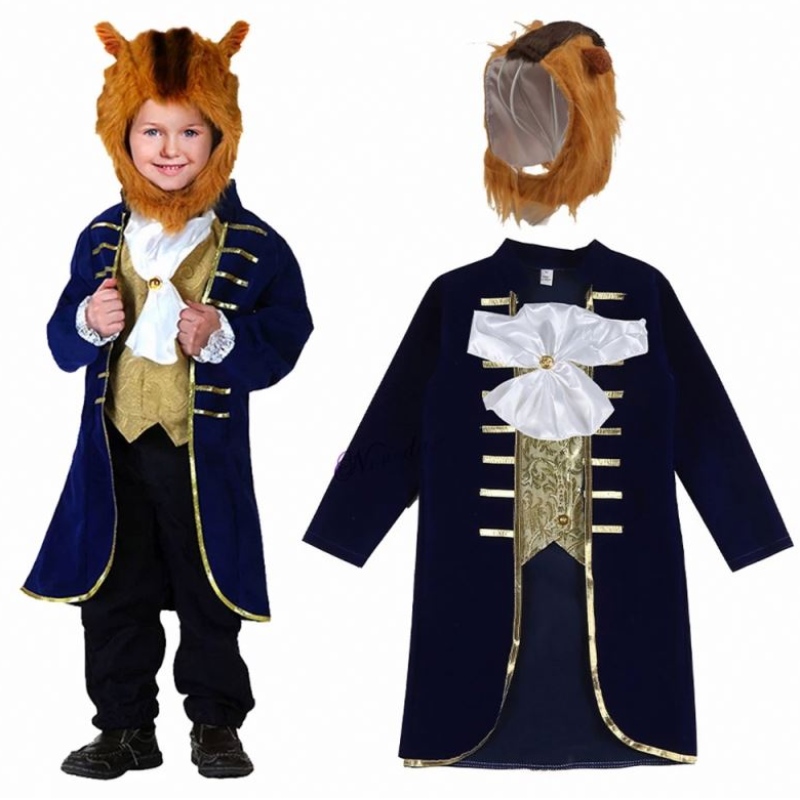 Bé trai mới biết đi Halloween Cosplay Beast Prince Kids Prince Trang phục với mũ đội đầu HCBL-014