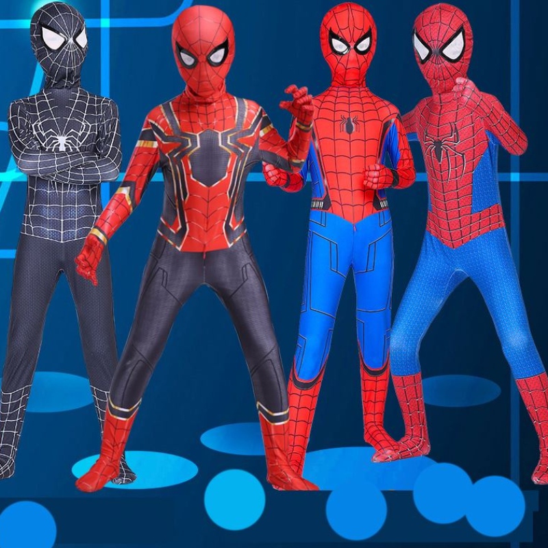 Red Black Spiderman Trang phục Spider Man Suit Bộ trang phục Ngườinhện