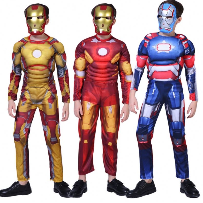 Superhero Kids Muscle Spiderman Trang phục trẻ em Cosplay Super Hero Halloween Trang phục cho trẻ em bé trai S-XL