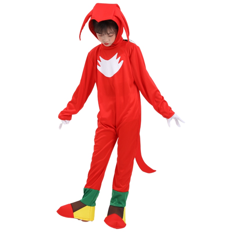 Trang phục hiệu suất sân khấu trẻ em Trang phục Halloween Red Sonic cho trẻ em