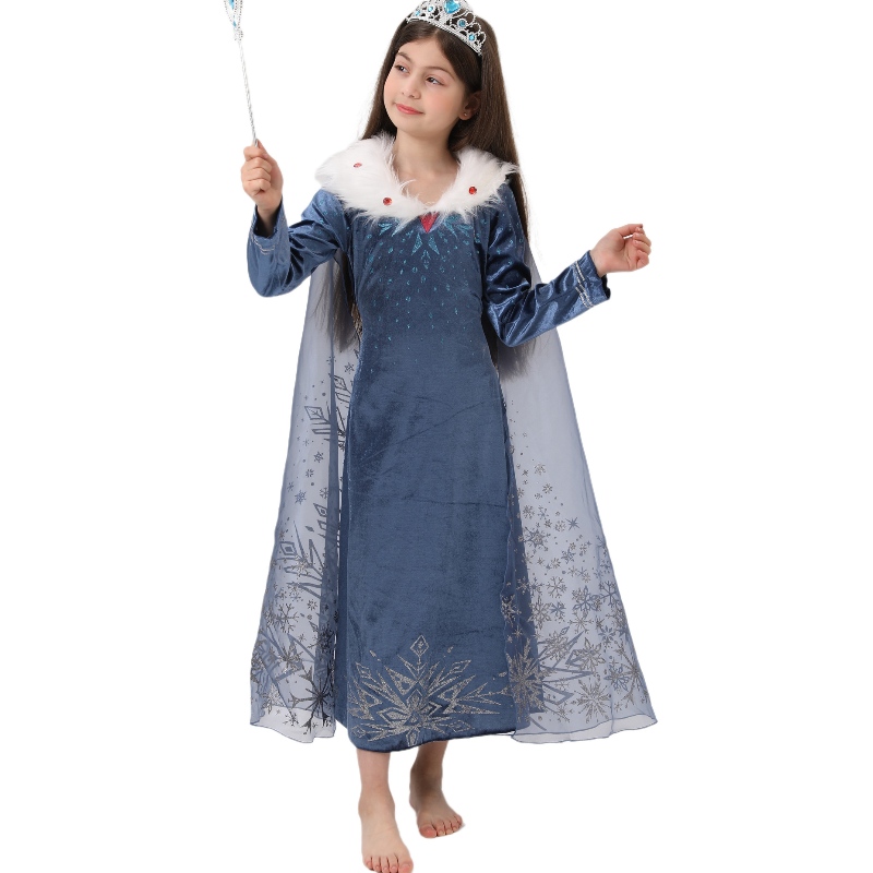 Bánnóng Elsa Princess Dress Kids Kids Elsa Cosplay Trang phục